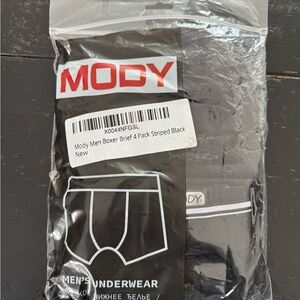 Men's Black Boxer Briefs 4 Pack